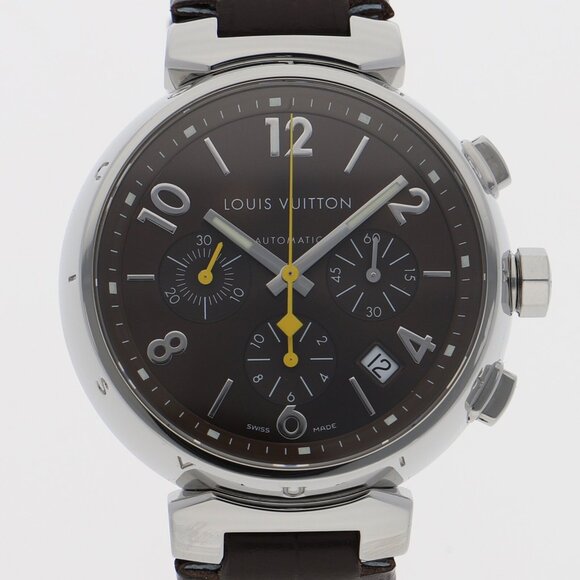 LOUIS VUITTON Watches Q1121 Stainless Steel/leather Mechanical Automatic - Picture 1 of 8